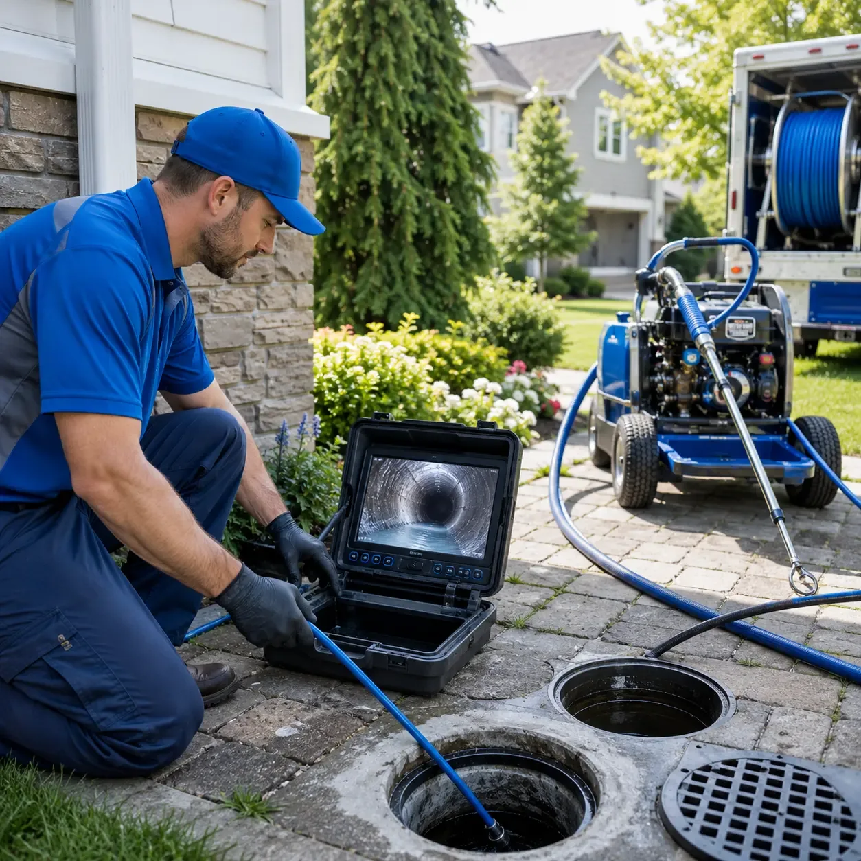 Outdoor drain cleaning professionals serving Claysville, PA