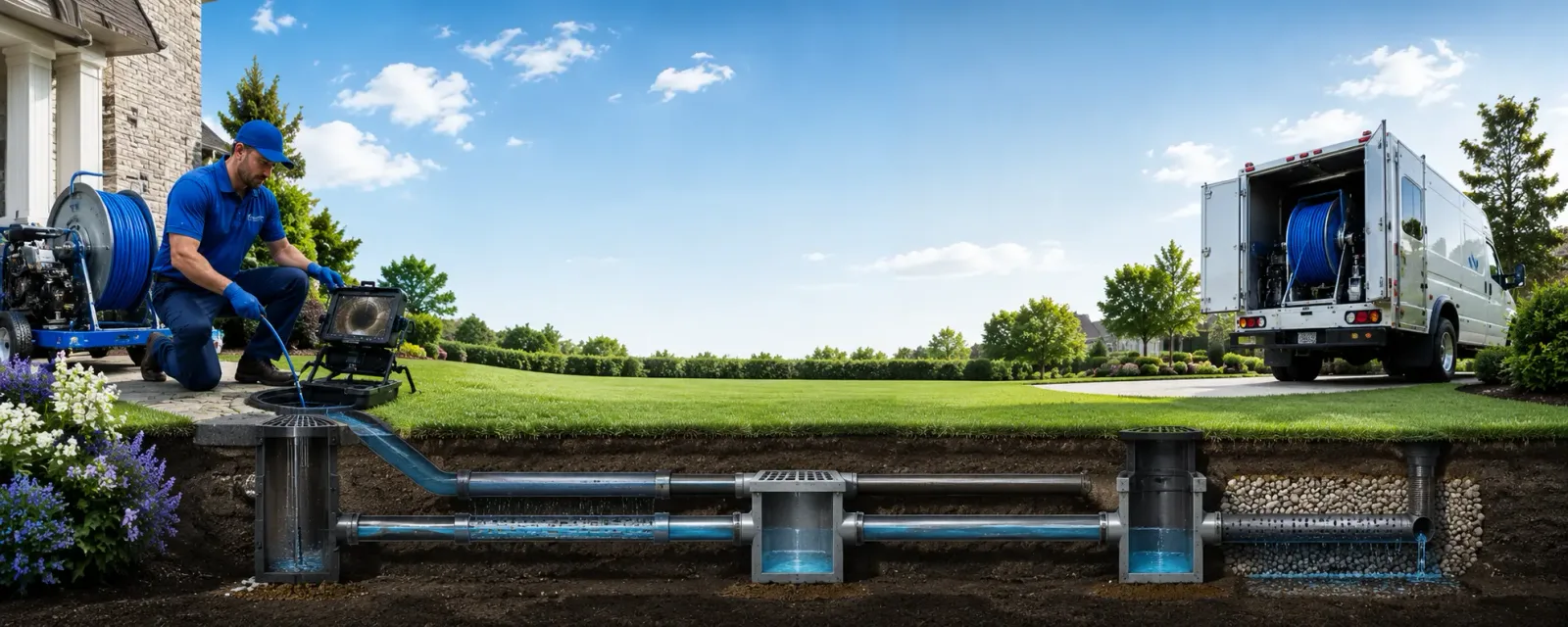 Outdoor drain cleaning information for Claysville, PA